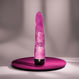 Stud Jelly Vibrating Pink Dildo