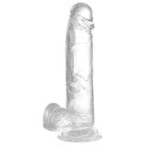 Enjoy night 8 Inch Non Vibrating Transparent Dildo