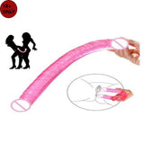 Double dong both Side G spot soft silicon massager for female 1 ps