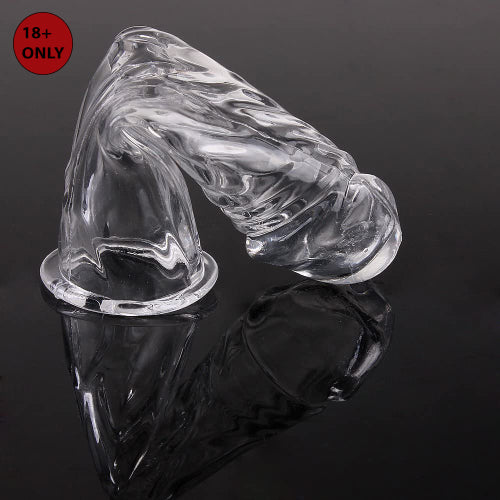 Long Crystal Transparent Reusable Condom