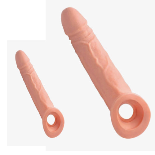 9inch + 7.5inch combo reusable sleeve condom